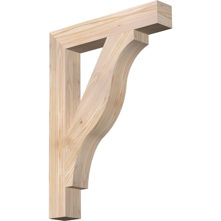 Ekena Millwork Funston Block Smooth Bracket, Douglas Fir, 3 1/2"W x 22"D x 30"H BKT04X22X30FST05SDF